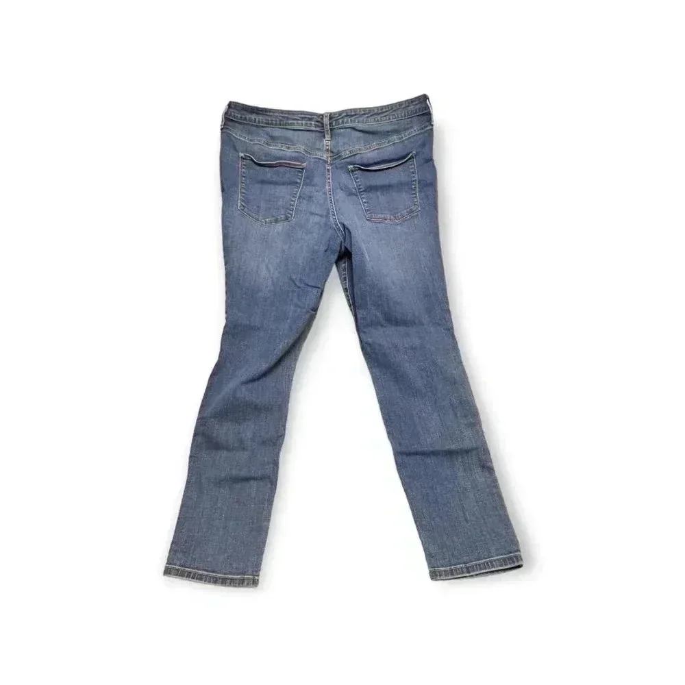 Universal Thread Womens Blue High Rise Skinny Jeans Plus Sz 18/34R Classic Basic